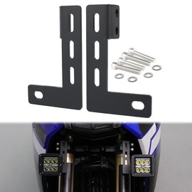 Xitomer 4mm Steel Motorcycle Auxiliary Light Mount, Fit for Tenere 700 XTZ690 2024 2023 2022 2021 2020 2019 XTZ690 2019-2024, Auxiliary Light Bracket Led Light Mounts