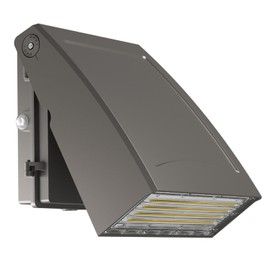 40W LED Wall Pack Light with Dusk to Dawn Photocell, 5600LM, 5000K Daylight, 100-277Vac 90° Adjustable Full Cut-Off Wall Pack, Waterproof Outdoor Security Lighting for Barn Warehouse, UL Listed,1 Pack