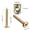sourcing map M6x50mm Furniture Bolt Nut Set Hex Socket Screw