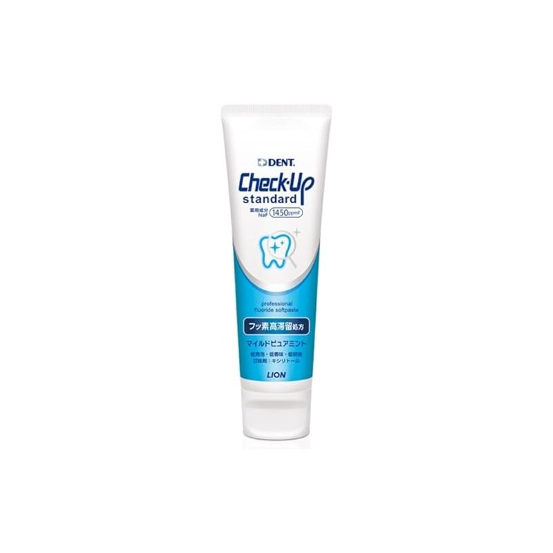Lion Dental Materials Paste Check-Up Standard 1450F 135g Mild Pure