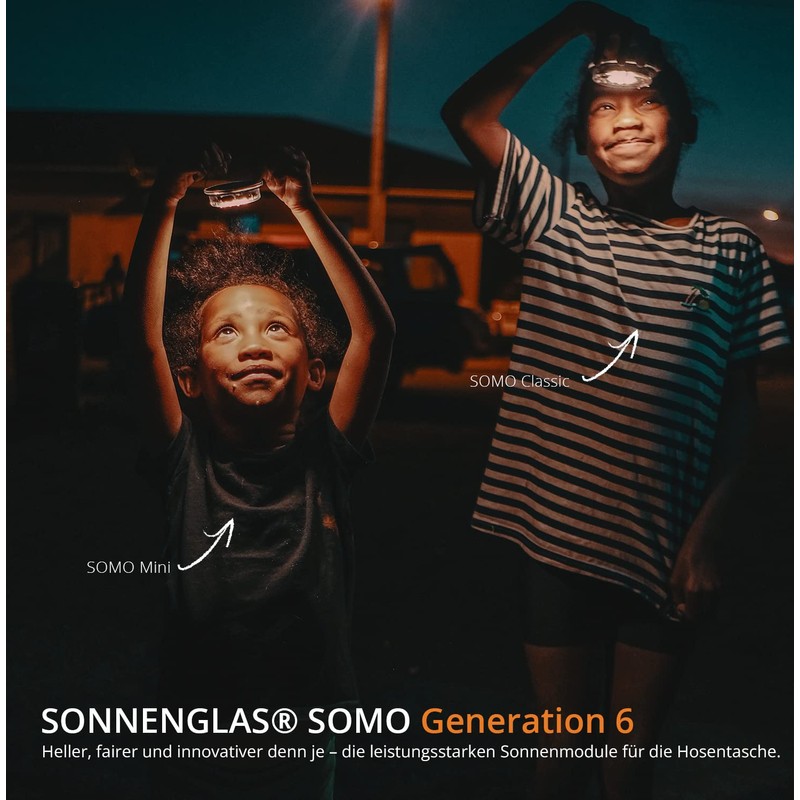 SONNENGLAS® SOMO™ Solar Top, Classic Indirect Lighting, Gift, Outdoor, Disaster