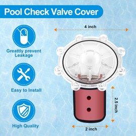 cfweater 7056 Check Valve Cover with Flapper Assembly Replacement for Zodiac Jandy Spring Check Valve Models 7235, 7236, 7305 Rubber Flange Seal, Rust Resistant Stainless Steel Hinges - 2 Pack