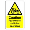 Safety First Display LTD Caution Argricultural vehicles operating sign -