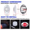 Ledvillage 3 Inch Oval Clear Lens Red LED Side Marker