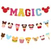 WooEver 22 Pcs Mouse Head Theme Banner Magic Mouse Birthday