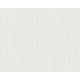 CONCORD WALLCOVERINGS ™ Plain Textured Wallpaper Featuring Plain Lines, White, 21in x 33Ft(56sqft); 364992