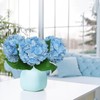 SOMYTING 20" Lifelike Artificial Hydrangea Large Real Touch Flowers Hydrangea