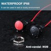 DMWD 2pcs 12mm Waterproof Metal Momentary Domed Push Button Switch