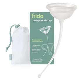 Taza de Asistencia para la Concepción Frida Fertility, Mantiene el Esperma Cerca del Cuello Uterino, Apoyo Natural para el Embarazo para Planificación Familiar, Silicona Suave y Flexible, Taza de