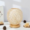 Bedside Lamp Bedroom Cosy Bamboo Woven Lamp Warm Light Night