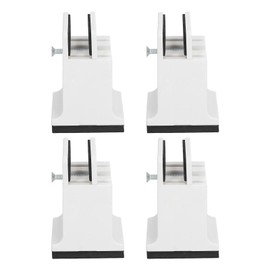 Bed Riser, 4pcs Heavy Duty Adjustable Rubber Furniture Riser Protect Floors From Scratches, Couch Riser Chair Riser with Screw Clamp for Beds Desks Sofa Tables and Chairs Lift (White)