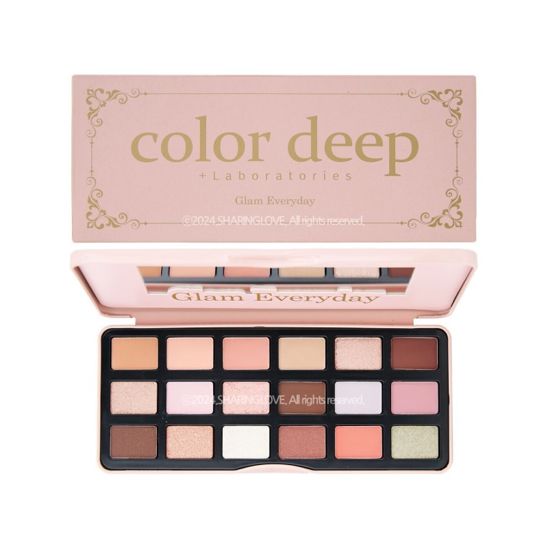 Color Deep 18 Color Eyeshadow Palette Glam Everyday / 컬러딥