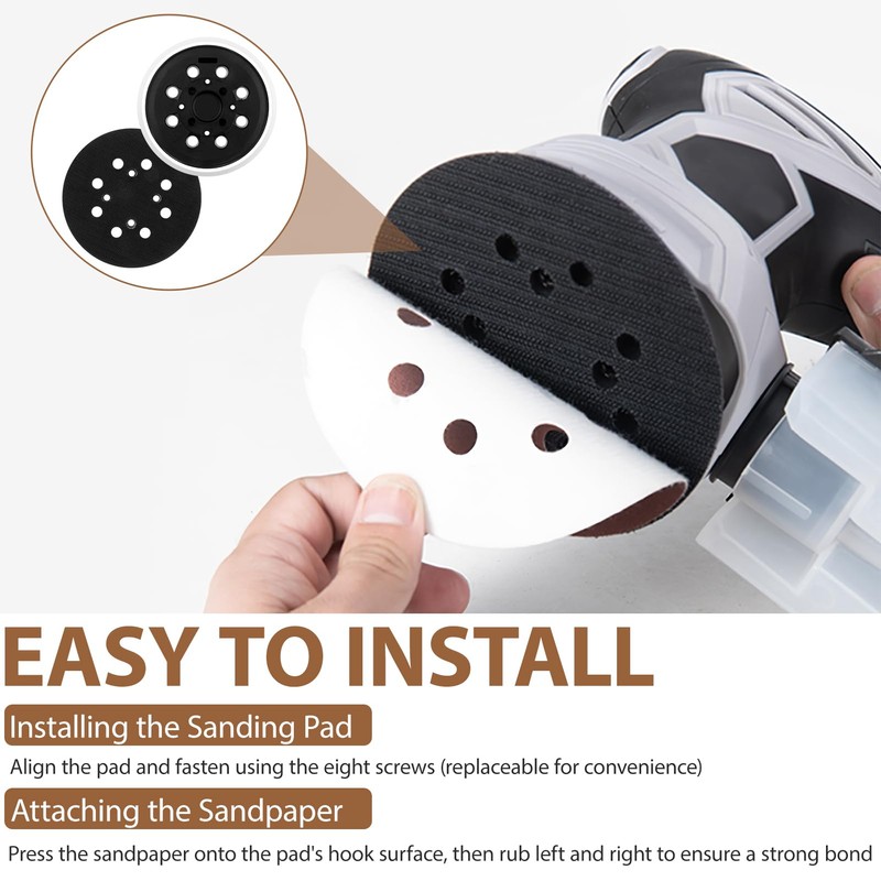 5 Inch 8 Hole Sander Backing Pad for Bosch PEX