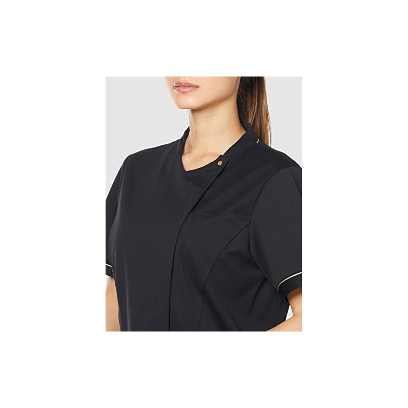 Michelle Clan MK0041 Women's Jacket (Anti-See-Through/Anti-Static/Stretch/Antibacterial/Easy Care/Industrial Washing), C-10 Black
