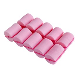 24 rodillos de esponja de espuma, rizadores de pelo suaves para dormir, rizadores de pelo flexibles para peinar el cabello (2 pulgadas, rosa)