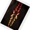 Premier 5050882272304 6 Section RED & Gold Garland, Glass
