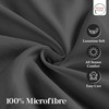 Rohi Dark Grey King Size Flat Sheet Microfibre – Ultra-Soft,