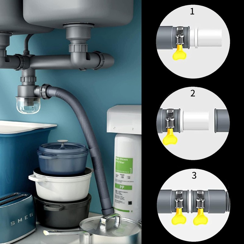 Washing Machine Hose, Waste Water Hose, Drain Hose Extension, 1.5