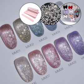 gothic Megothic sparkling glitter gel + 30 parts / 미고딕 스파클링 글리터젤+파츠 30개