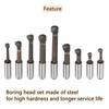 GXYWADY 2 Inch Boring Head and MT2 Bar Tool Set