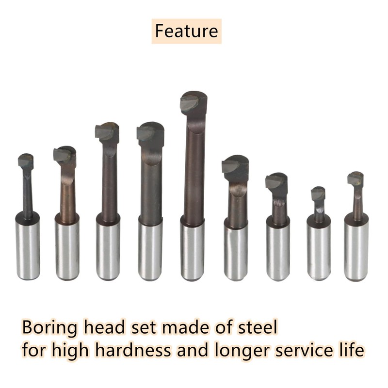 GXYWADY 2 Inch Boring Head and MT2 Bar Tool Set