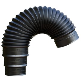 Parotec Connection pipe for roof ventilator, bleeder stone, flexible hose pipe for connecting roof ventilators and fan fireplaces, exhaust pipe, flex hose, bleeder pipe, connection pipe, sanitary