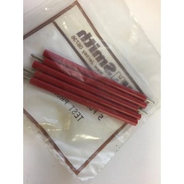 666-102 HH SMITH  Test Probe - Red Insulator - 3-3/8" - solder. 5 PC NEW