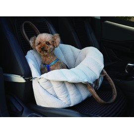 K10 Car-Go Tote - Dual Purpose Pet Tote and Dog Car Seat - Carry Your Dog or cat Safely with Harness Attachment - Attach The Bag to a Car Seat to use as a Pet Carrier (Oatmeal Beige)