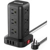 SMALLRT Extension Cord with Multiple Outlets, Surge Protector Power Strip