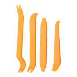 SHENGRUI 4 Pcs Trim Removal Tool Car Door Panel Audio Refit Removal Tool Set Efficient Radio Removal Tool Plastic Pry Tool for Car Door Clip Panel Dash Audio Interior Accessories Tools