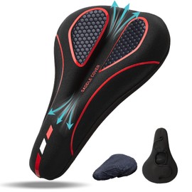 Bike Seat Cushion for Men & Women Comfort, Cushion for Narrow Seat, BMX, MTB & Road, Bicycle Seat Cushion Fit for Peloton, Spin and Stationary Bike, Indoor Outdoor Cycling