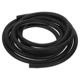 HARFINGTON Wire Loom Tubing 10FT - 1/4 inch, Wire Conduit Hose Cord Protector Cable Sleeves Flexible Electrical Wire Cover