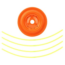 Aluminum Grass Trimmer Head with 4 Trimmer,Line Lawn Mower Trimmer Head Replacement Parts Easy to Use Garden Tools