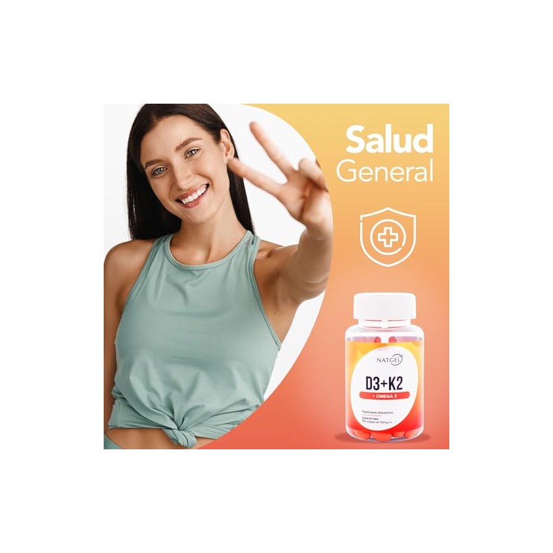 D3 + K2 | Natgel Vitaminas D3 + K2 y