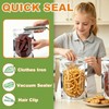 200Pcs Mylar Bags with Window 10"x14"Resealable Stand Up Mylar Bag