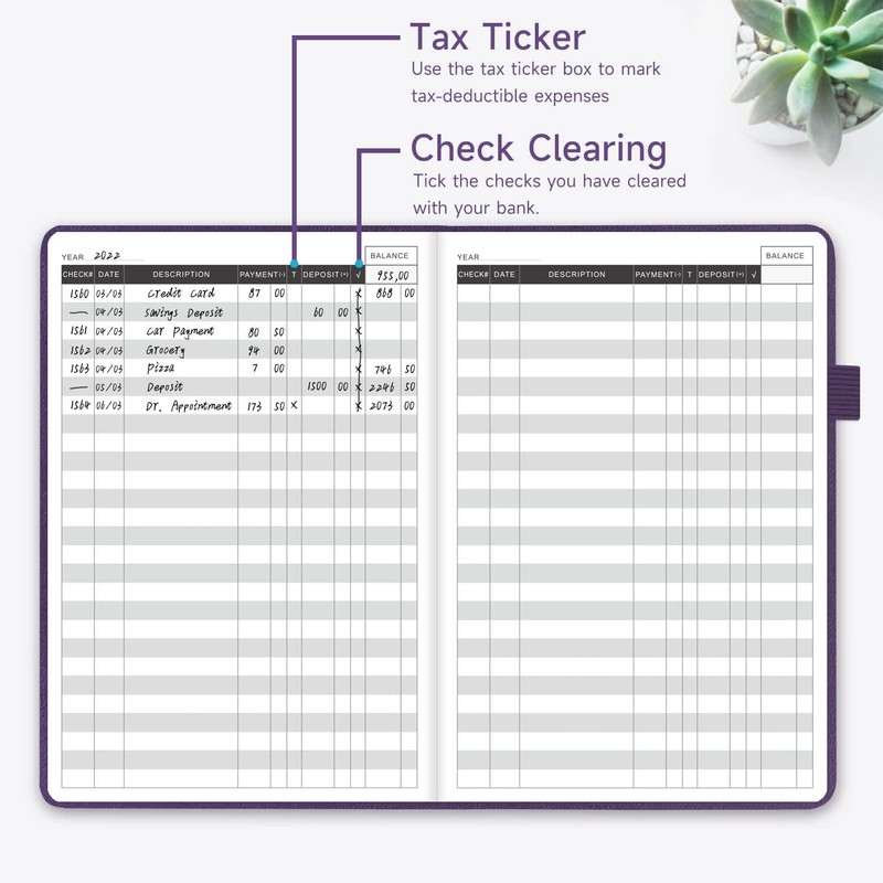 KUMEER Check Register – Elegant Check Registers for Personal Checkbook