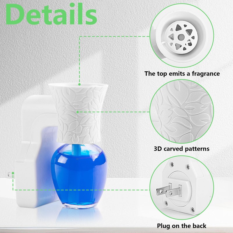 moonoom 4 Pack WallFlower Fragrance Oil Plug in Diffuser- Wall