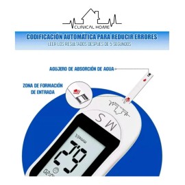 Glucometro Digital + Oximetro Y Termometro Clinical Home