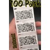 100PCS Rickroll QR Code Rick Rolled Stickers Bulk lot rickrolled