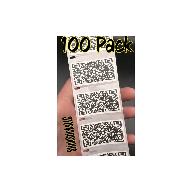 100PCS Rickroll QR Code Rick Rolled Stickers Bulk lot rickrolled