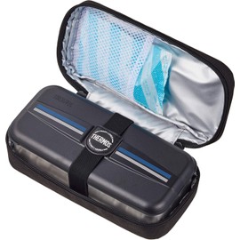 Thermos DSD-704 L-BK Stainless Steel Fresh Lunch Box, 23.7 fl oz (700 ml), Line Black