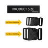 EesTeck 2 Sets 38mm Extra Thick Heavy Duty Buckle Clips,