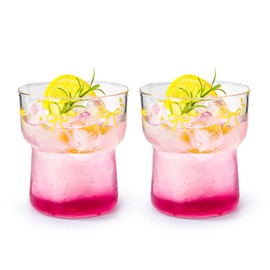 Koythin 2-Piece Glass Cup, Adorable Coffee Cups for Milk Cocktails Juice Tea Latte, Aesthetic Iced Coffee Glasses for Party Afternoon Tea, Cute Bow Printed Glassware Sets for Mom Women (Yellow)