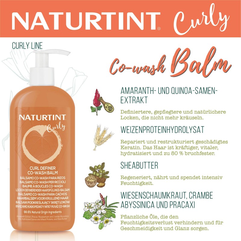 Naturtint Curl Defining Co-Wash Balm Nourishes, Detangles and Defines Curls