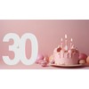 Birthday Number Sign 50th 40th 60th 70th 80th 90th 30th