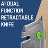 Safety A1 Dual Function Retractable Knife with Cord Cutter -