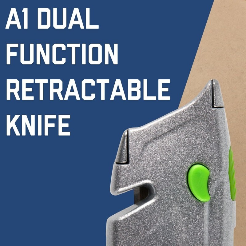 Safety A1 Dual Function Retractable Knife with Cord Cutter -