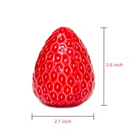 Qiuhome Strawberry Salt and Pepper Shakers Cute Ceramic Salt and Pepper Shakers Set