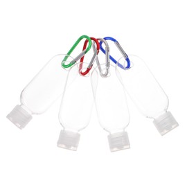 Gatuida 10-Pack 30ml Refillable Hand Hygiene Bottles Portable Empty Travel Containers Made of High-Quality PET Squeezable Liquid Bottles for Toiletries and Travel Needs Random Color