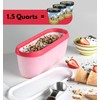 Ice Cream containers for homemade ice cream, Reusable Storage Freezer